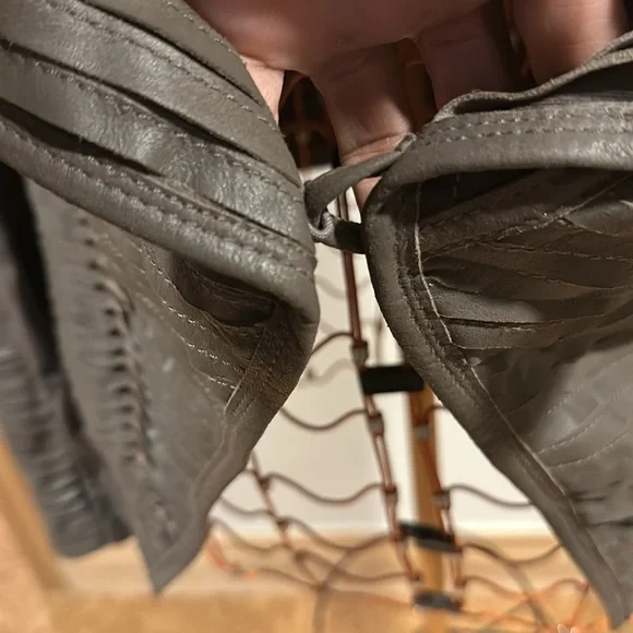 Line Lambskin Leather Jacket - Picture 3 of 8